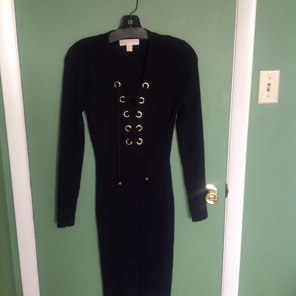 Michael Kors Navy Blue Knit Dress